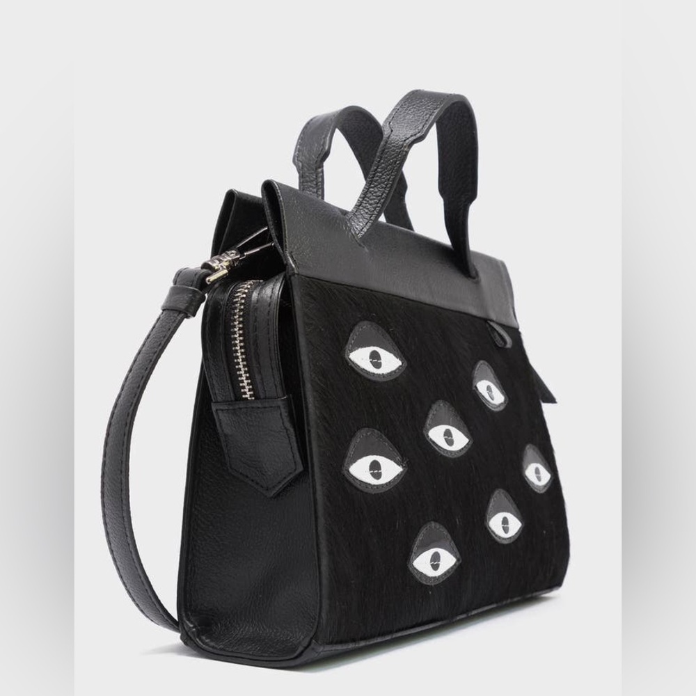 Min & Mon Mini Black Eye Motif bag